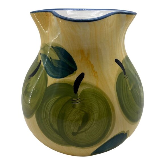 Vintage Italian Pitcher Hand Painted w Fruit International Italian Trader - Picture 3 of 12